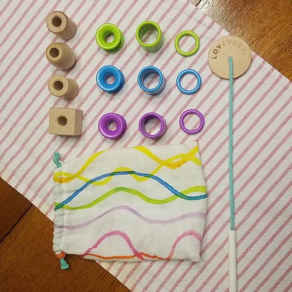 Lovevery Threading Bead Kit and Bag